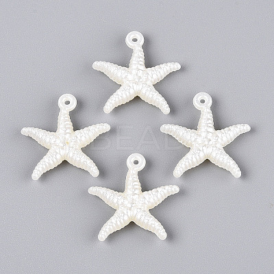 ABS Plastic Imitation Pearl Pendants OACR-T028-87-1