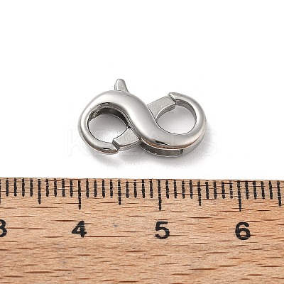 304 Stainless Steel Spring Gate Rings. 8-Shaped STAS-V008-30P-1