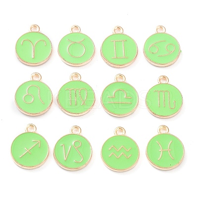 Alloy Enamel Pendants ENAM-S124-01B-06-1