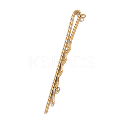 304 Stainless Steel Hair Bobby Pins Findings STAS-F329-02C-G-1