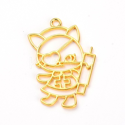 Zinc Alloy Open Back Bezel Pendant PALLOY-TAC0024-26-1