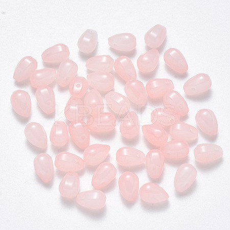 Imitation Jade Glass Charms GLAA-R211-03-F04-1