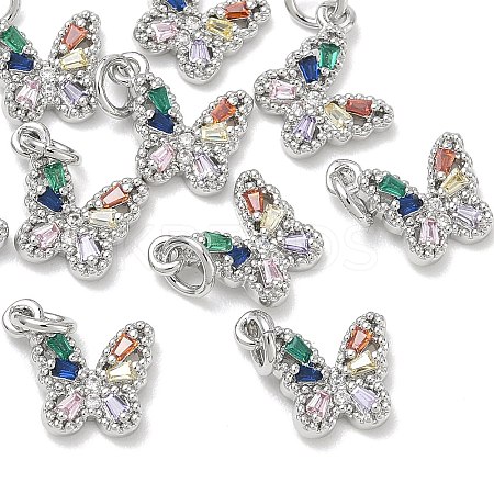 SHEGRACE Brass Pave Clear Cubic Zirconia Pendants XGRQ3Q921-628P-A-1