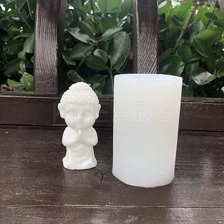 Buddha Shape Candle DIY Food Grade Silicone Statue Molds PW-WG48218-07-1