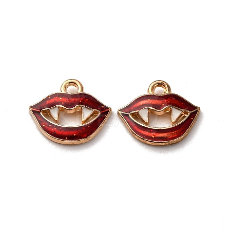 Halloween Alloy Enamel Pendants FIND-I056-01E-KCG-1