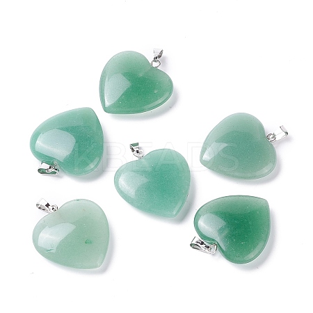 Natural Green Aventurine Pendants X-G-G956-B37-FF-1