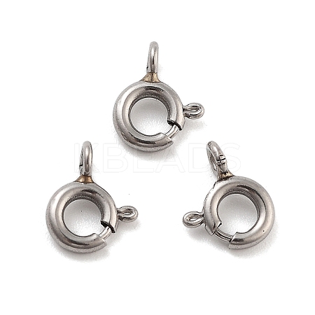 Non-Tarnish 316 Stainless Steel Spring Ring Clasps X-STAS-B072-08P-01-1