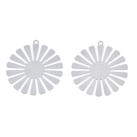 Non-Tarnish 201 Stainless Steel Filigree Pendants STAS-S118-047-1