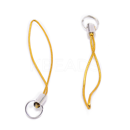 Polyester Cord Mobile Straps MOBA-WH0006-08-1