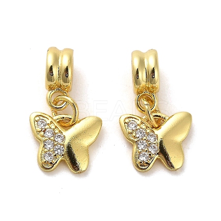 Rack Plating Brass Micro Pave Cubic Zirconia Charms KK-S398-04A-1