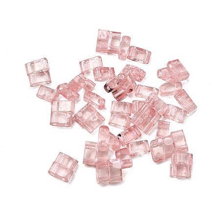 2-Hole Transparent Glass Seed Beads SEED-S023-30B-30-1