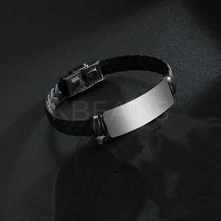 Imitation Leather Cord Braided Bracelets LS-BJEW-B126-01P-1