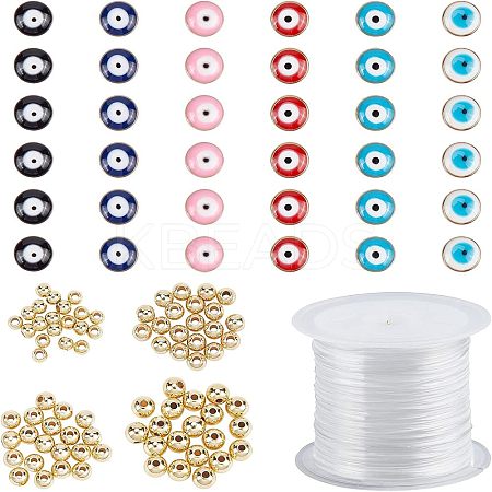 116Pcs DIY Evil Eye Style Bracelet Making Kits DIY-NB0005-01-1