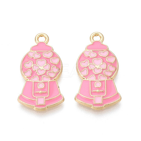 Alloy Enamel Pendants ENAM-T024-12B-G-1