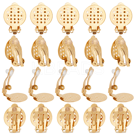 20Pcs 304 Stainless Steel Clip-on Earring Findings STAS-UN0044-06-1