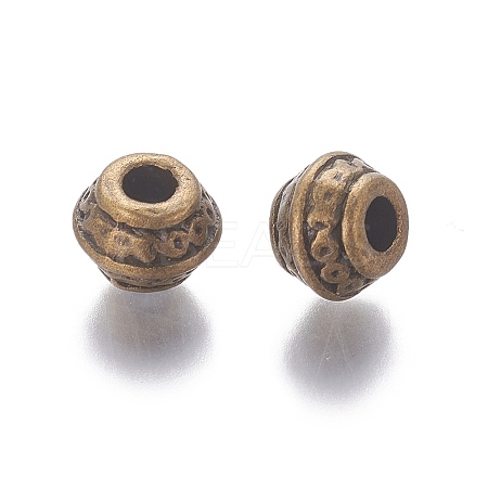 Tibetan Antique Bronze Metal Spacer Beads LS-MLF0586Y-1