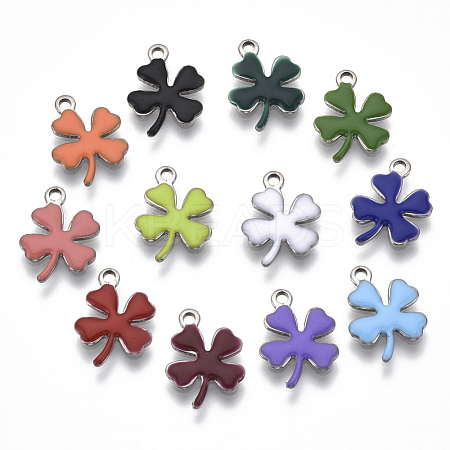 201 Stainless Steel Enamel Charms X-STAS-N088-18-1