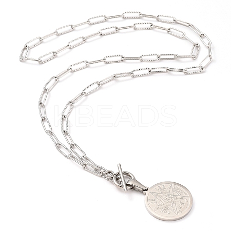 Non-Tarnish 304 Stainless Steel Pendant Necklaces NJEW-JN02951-1
