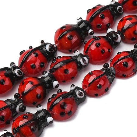 Handmade Lampwork Beads Strands LAMP-S069-02-1