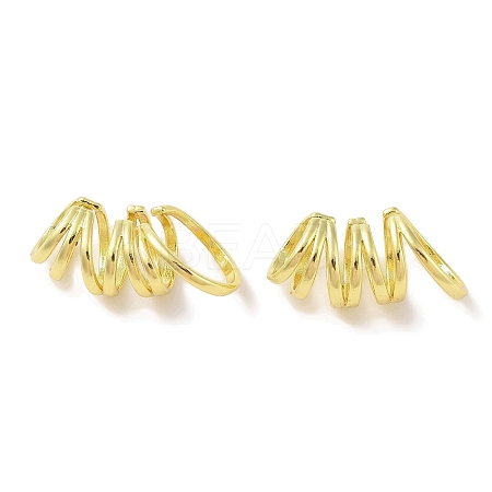 Brass Cuff Earrings for Women EJEW-I305-05G-1
