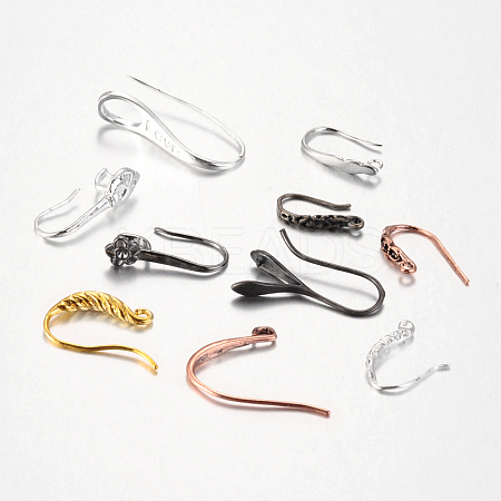 Random Mixed Brass Earring Hooks KK-MSMC016-02-1