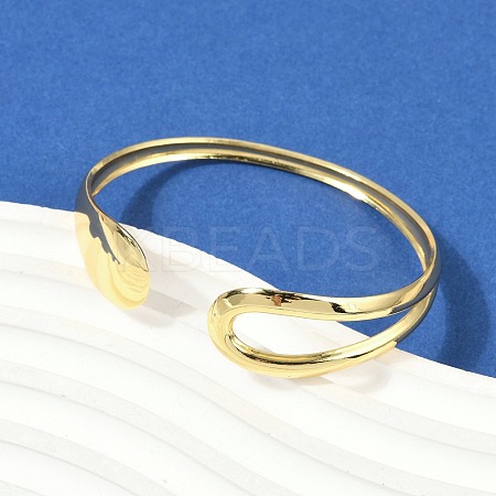304 Stainless Steel Cuff Bangles for Women BJEW-Z097-06G-1