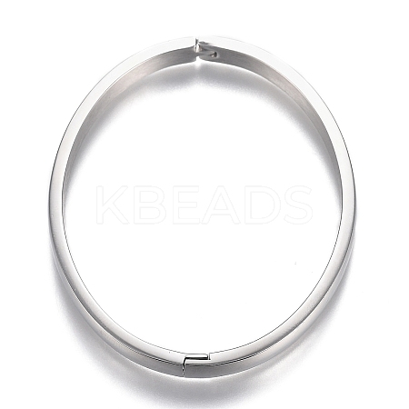 Tarnish Resistant 304 Stainless Steel Bangles LS-STAS-I166-36B-1