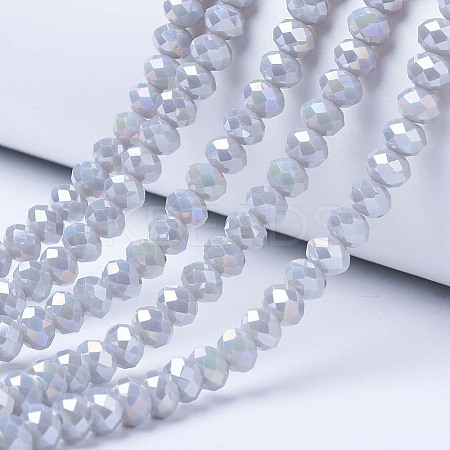 Electroplate Glass Beads Strands LS-EGLA-A034-P8mm-B11-1