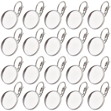 80Pcs 304 Stainless Steel Leverback Earring Findings STAS-SC0006-70-1