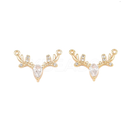 Brass Pave Cubic Zirconia Pendants KK-CBA866A-13G-1