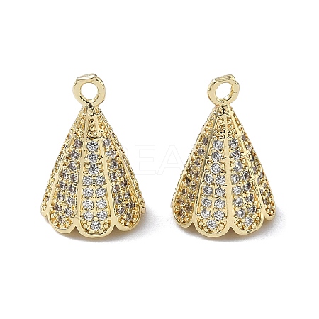 Brass Micro Pave Cubic Zirconia Pendants KK-Z143-03G-01-1