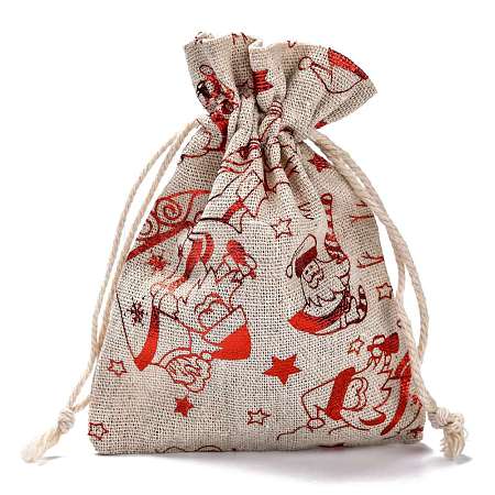 Cotton Gift Packing Pouches Drawstring Bags ABAG-B001-01B-03-1