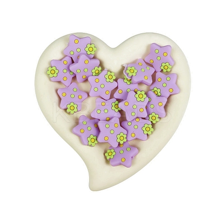 Star Food Grade Eco-Friendly Silicone Beads LS-PW-WG91073-08-1