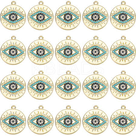 20Pcs Rack Plating Alloy Pendants FIND-SC0013-22-1