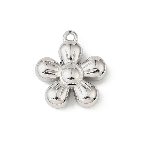 304 Stainless Steel Pendants STAS-F327-02D-P-1