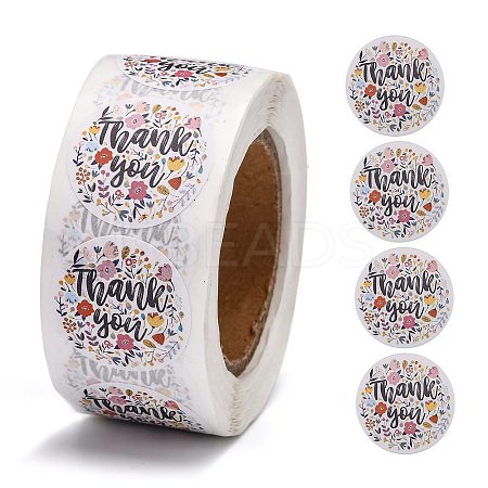1 Inch Thank You Stickers LS-DIY-G013-A14-1