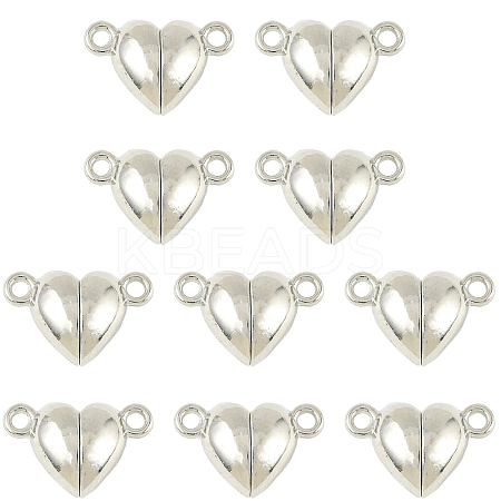 10 Bags Alloy Magnetic Clasps with Loops FIND-FS0004-88P-1