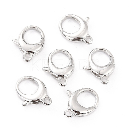 Brass Lobster Claw Clasps X-KK-D065-02P-1