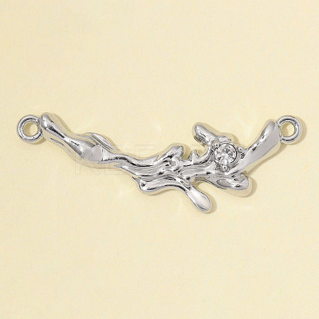 Zinc Alloy with Crystal Rhinestone Connector Charms RB-OY001-95P-1