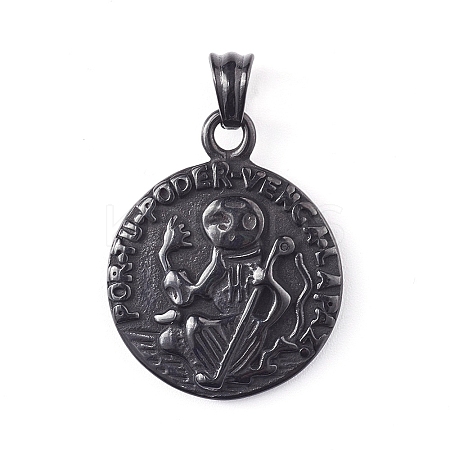 304 Stainless Steel Pendants STAS-K191-08B-1