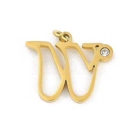 304 Stainless Steel Pendants STAS-R137-01G-W-1