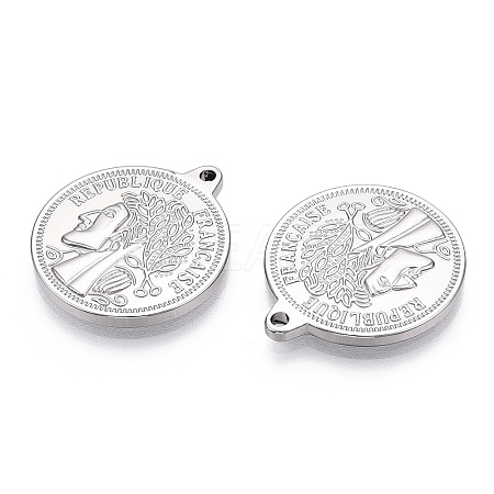 Non-Tarnish 304 Stainless Steel Pendants STAS-T064-23P-1