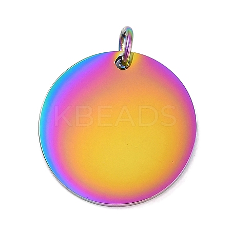 Ion Plating(IP) 304 Stainless Steel Pendants STAS-I311-32G-RC-1