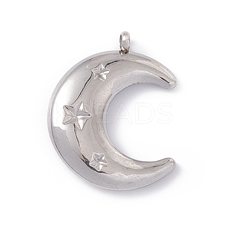 Non-Tarnish 304 Stainless Steel Pendants X-STAS-E173-01P-1