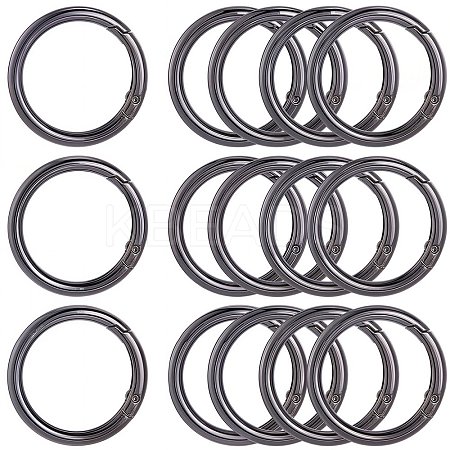10Pcs Alloy Spring Gate Rings FIND-SP0001-38B-1
