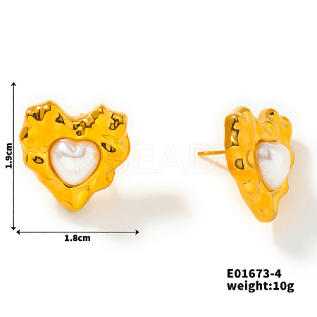 Fashionable Stainless Steel Stud Earrings UO2666-3-1