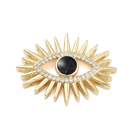Rack Plating Brass Enamel Cabochons KK-B097-04G-1
