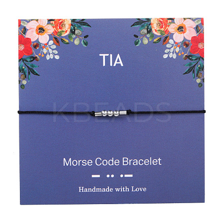 Tia Morse Code Bracelets FS-WG6A0C8-01-1
