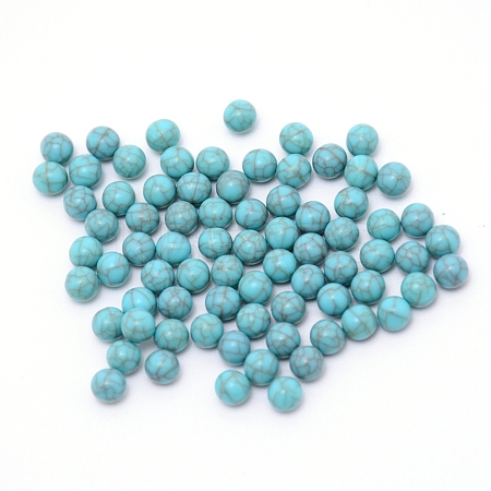 Resin Round Beads MRMJ-WH0068-34D-01-1