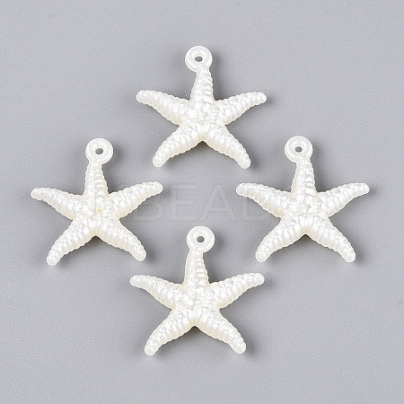 ABS Plastic Imitation Pearl Pendants OACR-T028-87-1
